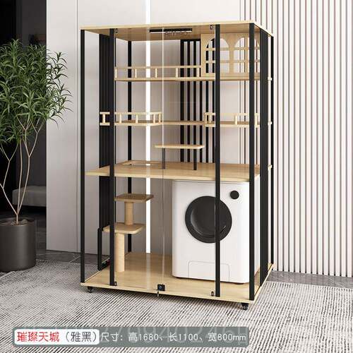 高档景猫子别墅猫柜猫实舍室内家用全木猫笼屋猫咪超大空间房子可