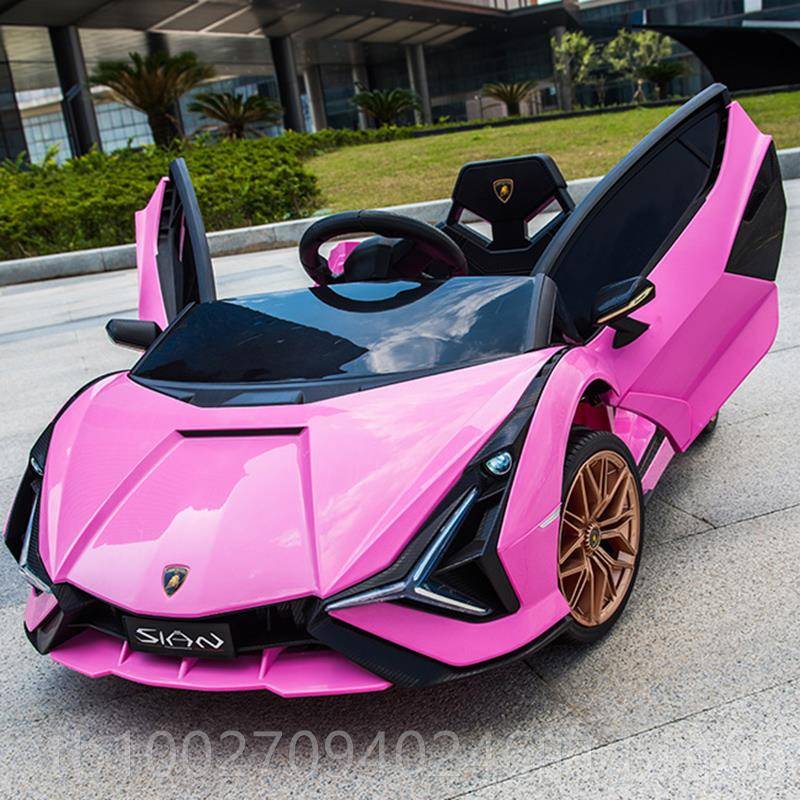 高档博兰基尼儿遥电动童车四轮男女小孩玩具汽车可坐人宝宝控网红