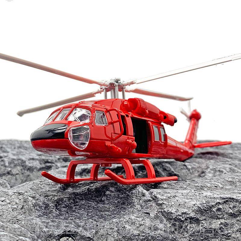 高档仿真黑鹰直升机金军事武飞机模合型 仿真战机模型收藏级摆装