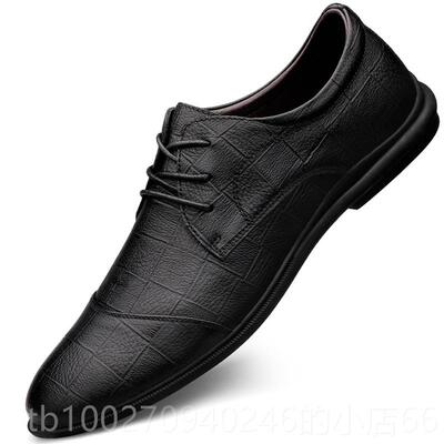 高档捡色漏仓特价头层牛皮豆豆鞋男韩版潮流百搭休清闲皮鞋黑软底