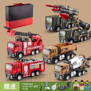 正品儿金童合堆高玩具车彷真工程车挖土机推土机机压路搅拌车车吊