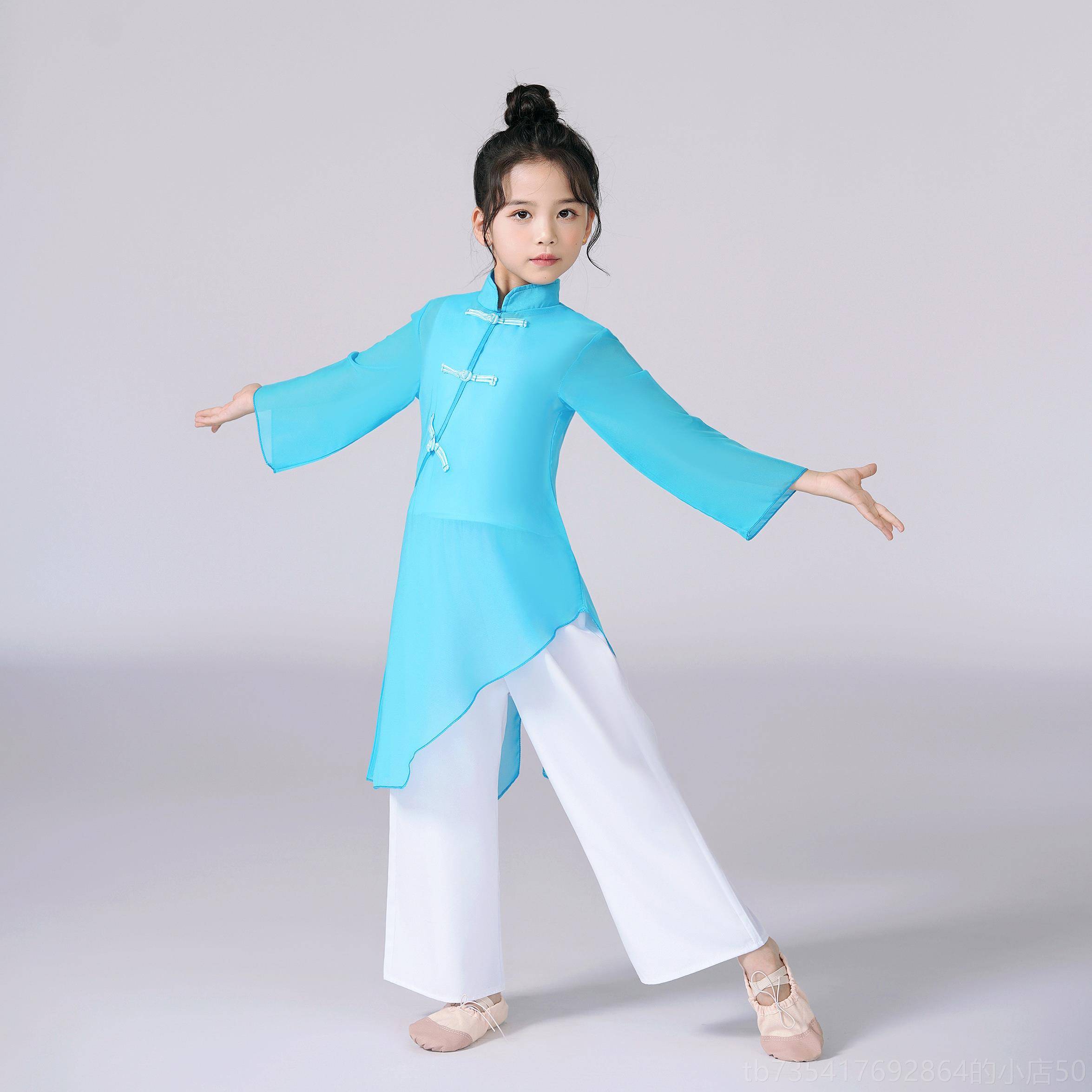 正品儿古典表演服童装中习式武术服舞装女子练合唱团万江男孩太极