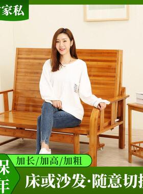 竹木沙床儿简易床双人单童人午睡竹床出租屋GRB折叠床成床人发凉