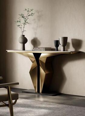 轻奢玄关台桌子墅酒店简现代FGM进门入户置物架过别装饰道柜约条