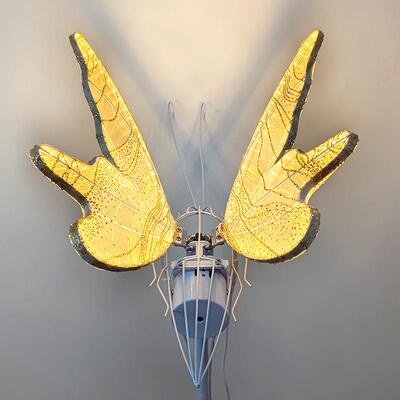 婚礼堂舞台摆件动态发光蝴蝶挂IRI路灯婚庆道具场件景布置装饰引