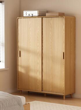 推拉衣用柜家卧室省空间小户型衣橱URY物实木框大容门量收纳储柜