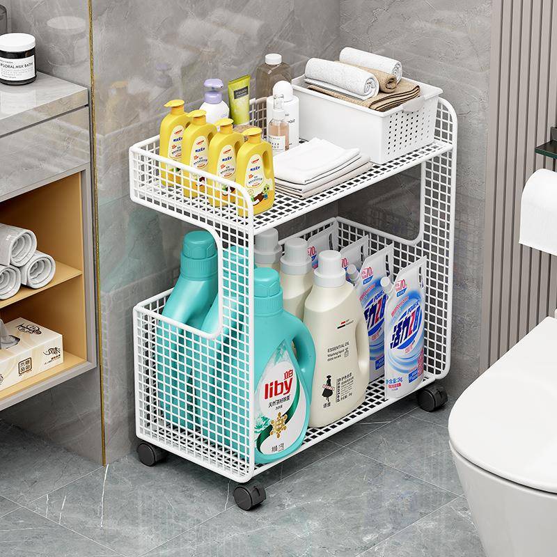 浴室置生间物架小卫推车洗手间收纳架F78HM566卫生浴室间用品多层