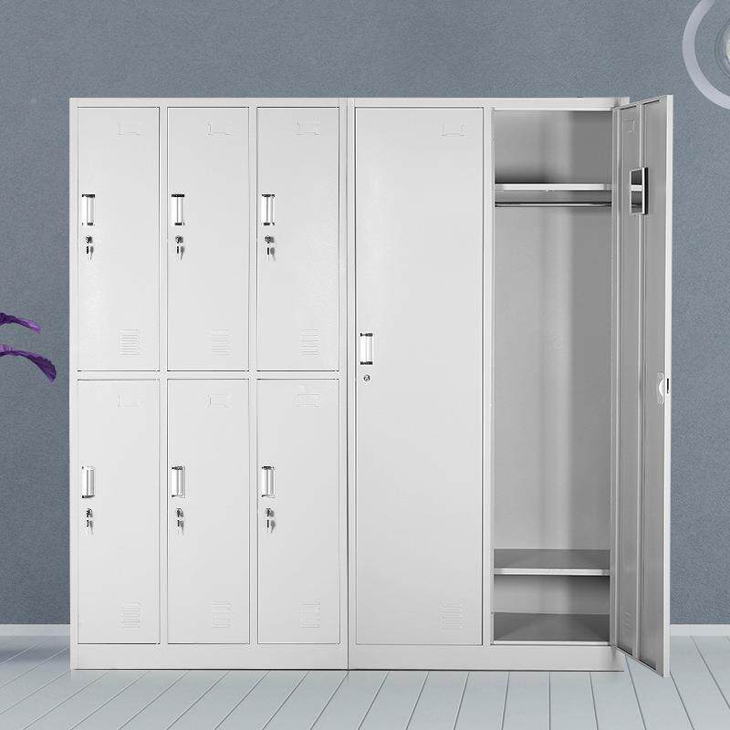 钢制衣厚柜企业单位工厂员储物柜学工校宿舍震怡-529更加衣柜