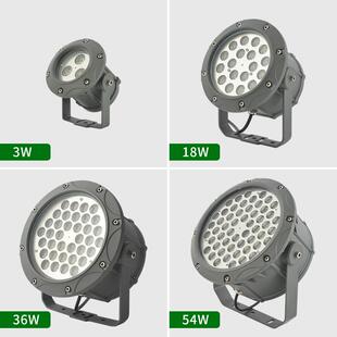 路灯外阳能灯投光灯户防太水照树灯SLZM LHD红绿蓝园林庭院景观射