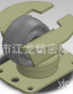 平机高强度2820E-02耐冲场击尼龙轮机场底运输重搬运平板车滑轮高