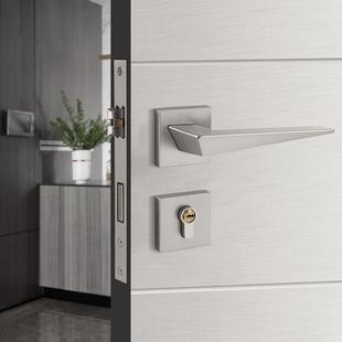 直售合金房门9 2003锁室内静锁音室卧门锁家用木门通用锌型具分体