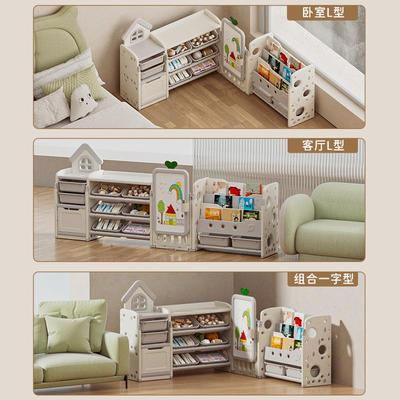 儿童物具玩收纳架家用置物多层JUA整绘本柜宝宝书架分类大理容量