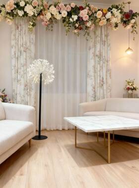 七型防彩le英d蒲公灯串水家居小铁艺新中式树灯装92549饰氛围灯