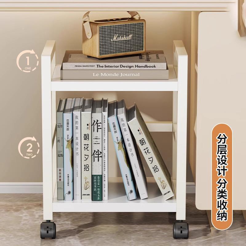 书架书本整架理学桌边置物架20884087书桌旁小书柜落地习轮带可移