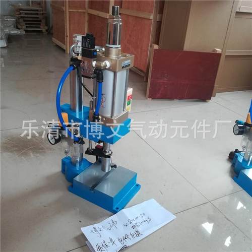SCJ800X10-50气动压机小型台式单柱80型300公斤行程010MM可调