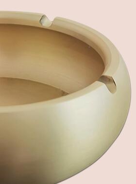 新中式圆大圆底烟灰号灰缸网吧烟灰缸形烟办盅餐厅酒店烟缸客厅烟