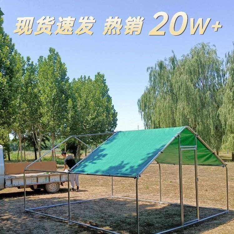 大型QQU养殖鸡棚户防舍雨棚鸡家禽鸡笼子鸭棚鸽舍家用组外装窝鸡