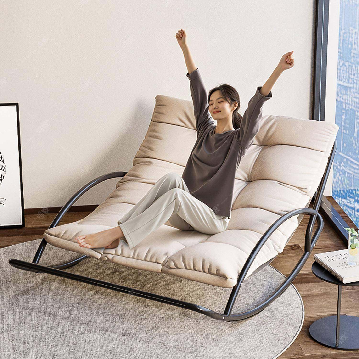 摇摇椅躺椅觉懒人沙发可睡JFL午家休椅摇大人阳台用休闲椅子摇椅,电子元器件市场,其它元器件,淘宝优惠券,粉丝福利购,淘宝优惠卷