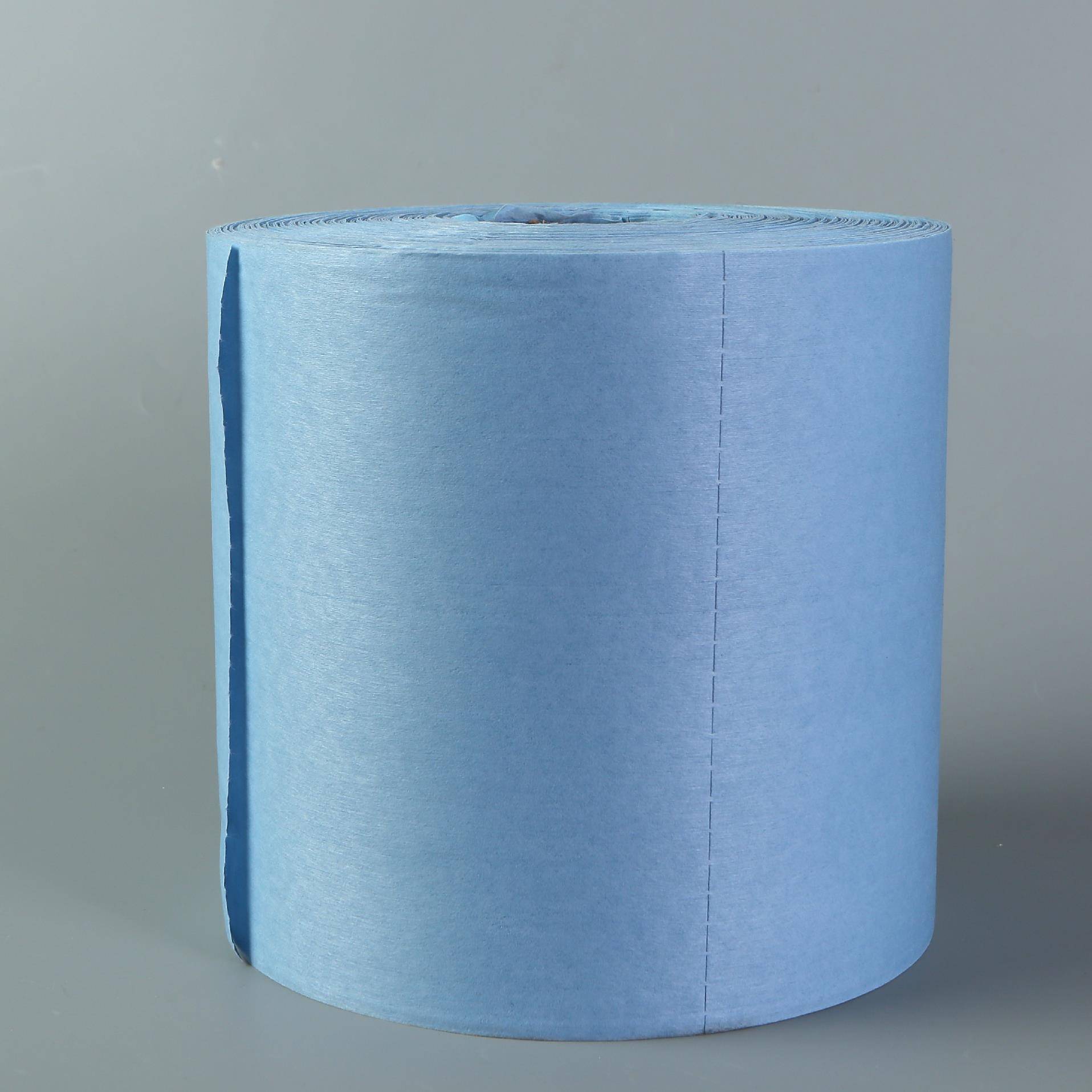 工业白无菌无大卷纸色尘蓝色色除尘绿无尘室压花擦拭纸清大卷纸洁