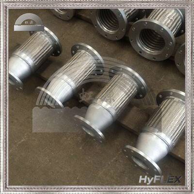 虹源牌不锈异钢变径径管波纹管金属软管凸面法兰固HYFLEX定连接