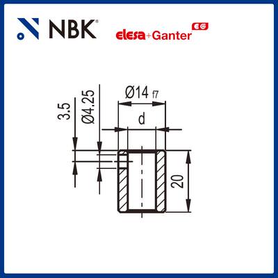 N制BKLES锈ARB51-SST用于EDD51的缩孔套筒钢制或不钢机械NWF配件