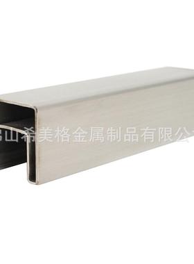 玻栏杆扶手0管配件多色可选方槽管40*璃4*QOS.01mm拉丝原色方槽管