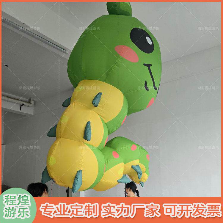 卡通毛充气手举4625gj毛虫人背巡猴子气商模游乐场游节日场酒吧气