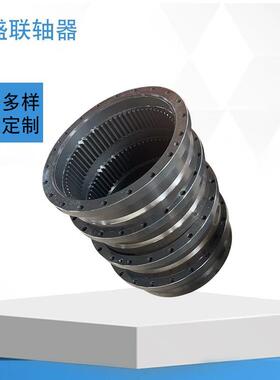 GIC工L鼓形齿式轴器大齿轮重联型I机械业传动鼓形齿式联QKA轴器