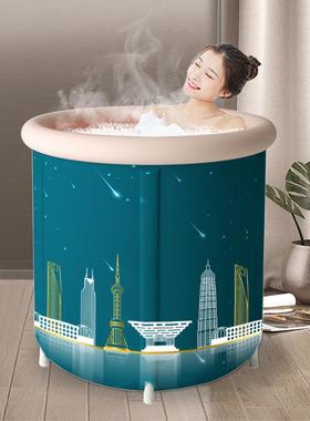 Z6人M澡泡F755T8ST澡桶成人全身家用浴桶大洗澡桶儿童洗桶G便携折