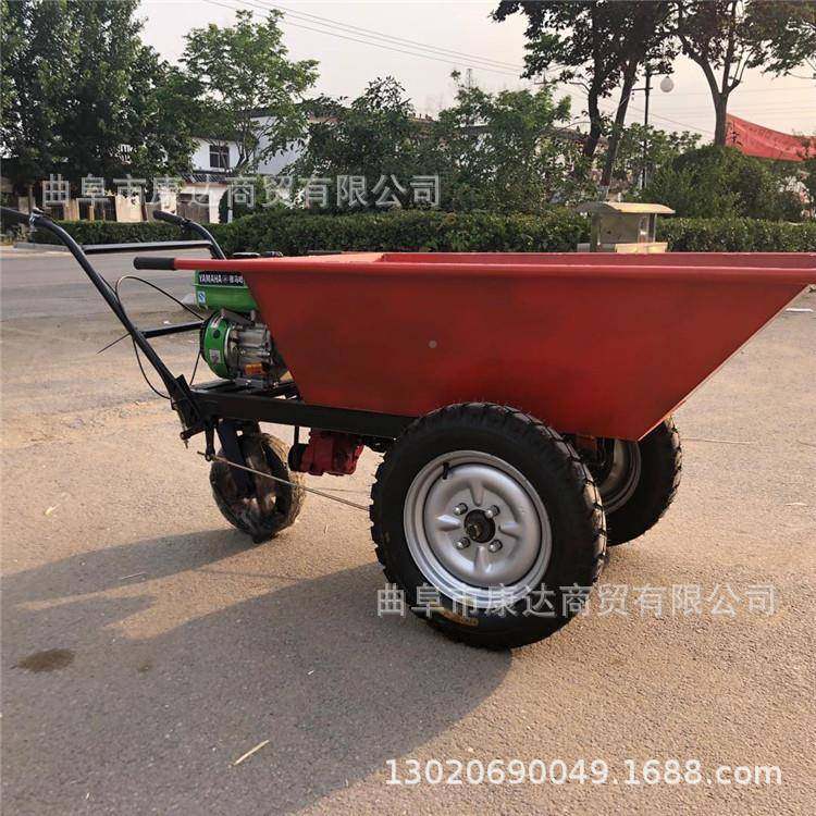 油汽翻斗车图片391型翻斗车座驾式电动手推车翻运输沙子泥土斗小