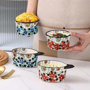 宝?E0F7668J56碗PB陶瓷小碗带把手宝家用烘焙舒芙烤碗布丁甜品蕾