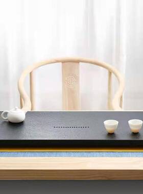 石茶盘茶具整天块然乌金茶板海木石茶盘F76HTTM6套定制桌