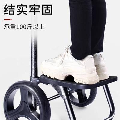 F9755HJH买菜车小拉大车布袋老年人可轮杆坐拉轮子手推车网红轻便