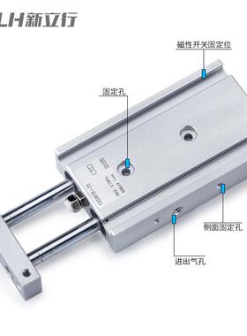 双气双轴3气缸C杆XS252-10/20/30/40/50/79860/75M/100/125/150