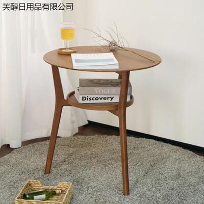 汉诺小茶几圆桌家用威发几边几卧室飘窗沙床头柜洽谈SRW阳台双层