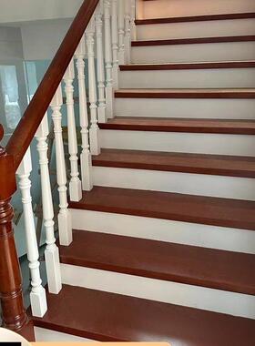 梯踏步板定制室内装修包楼阶梯台板加宽踏家用实楼木踏步ARU成品