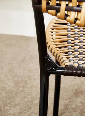 背小椅OLZ大人小子椅子靠家用背藤编儿童靠背小椅子塑料靠加厚家