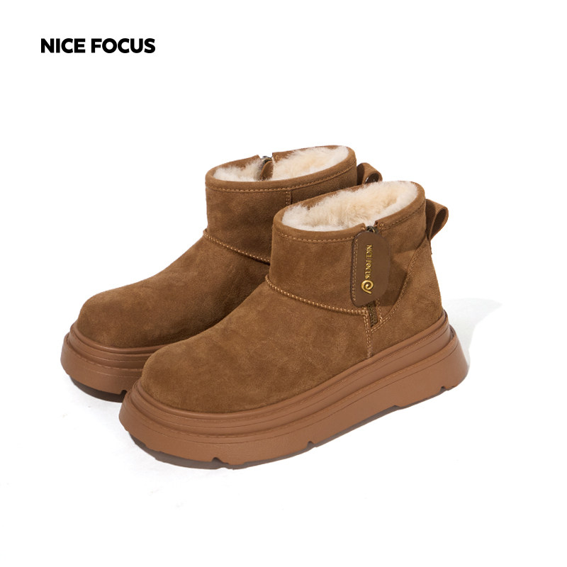 NiceFocus复古短筒雪地靴女
