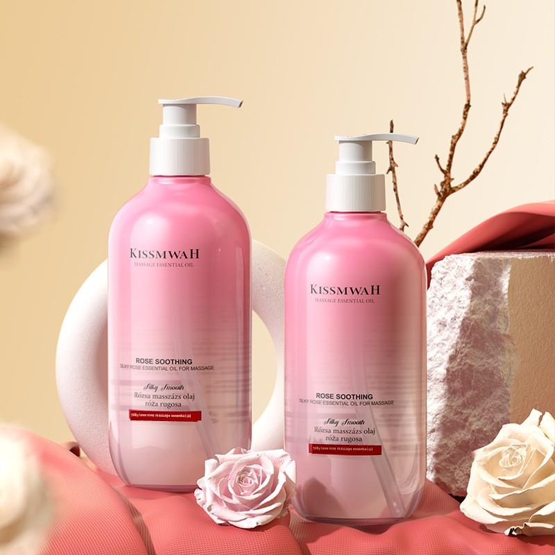 Kissmwah柔滑爱玫瑰按摩精油滋养修护保湿抗皱紧致舒缓全身护理