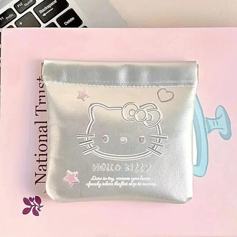 蝴蝶结kt弹片收纳包自动闭合眼镜袋数据线充电器化妆包-T