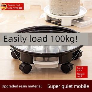 加厚可移动花盆托盘底座带滚轮接水盘万向轮大号塑料盆栽花盘垫底