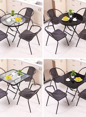 叠茶桌餐桌家用吃饭小桌子出租折化房宿舍几桌WWM便携简易钢玻璃