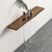 轻亚克力玄关桌墙中式 条336案实奢木艺术现代靠简约入户柜子子超