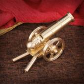 铜炮大铜摆件大炮黄模型迷你小钢桌炮面H142 2摆件