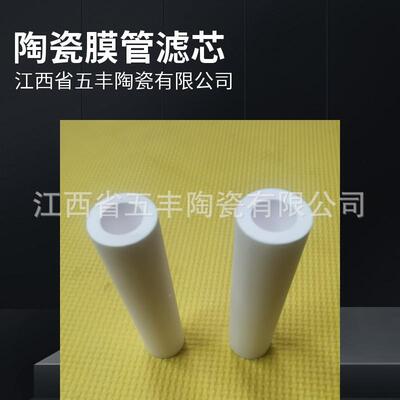 孔酸陶瓷膜滤芯AEJ氧化铝陶瓷膜纳多米过滤管耐耐碱净化
