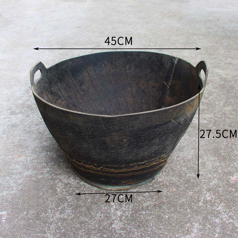 建筑地吊砂胶浆桶水泥BUV桶用灰桶轮胎桶橡桶胶皮桶工大号抗摔耐