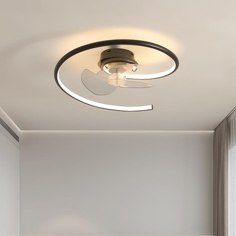 卧室灯扇吸顶灯2023新款童风758扇灯主卧间灯风现房代简约儿房间