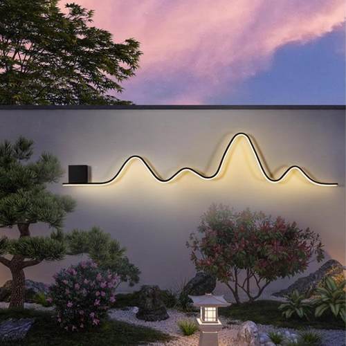 墅别子室外壁灯山水防水户外庭院外墙877装林饰花园园中式院景观