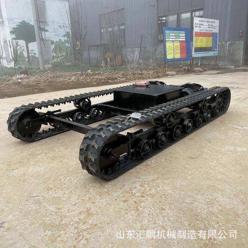 电动履带底UNV盘带行走总成电底动遥控履带式橡胶盘机器人履底盘