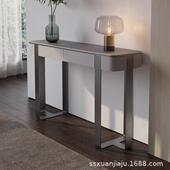 意式 045靠墙轻奢门玄关柜家用代简约隔断客 玄关桌现入景户正对XG